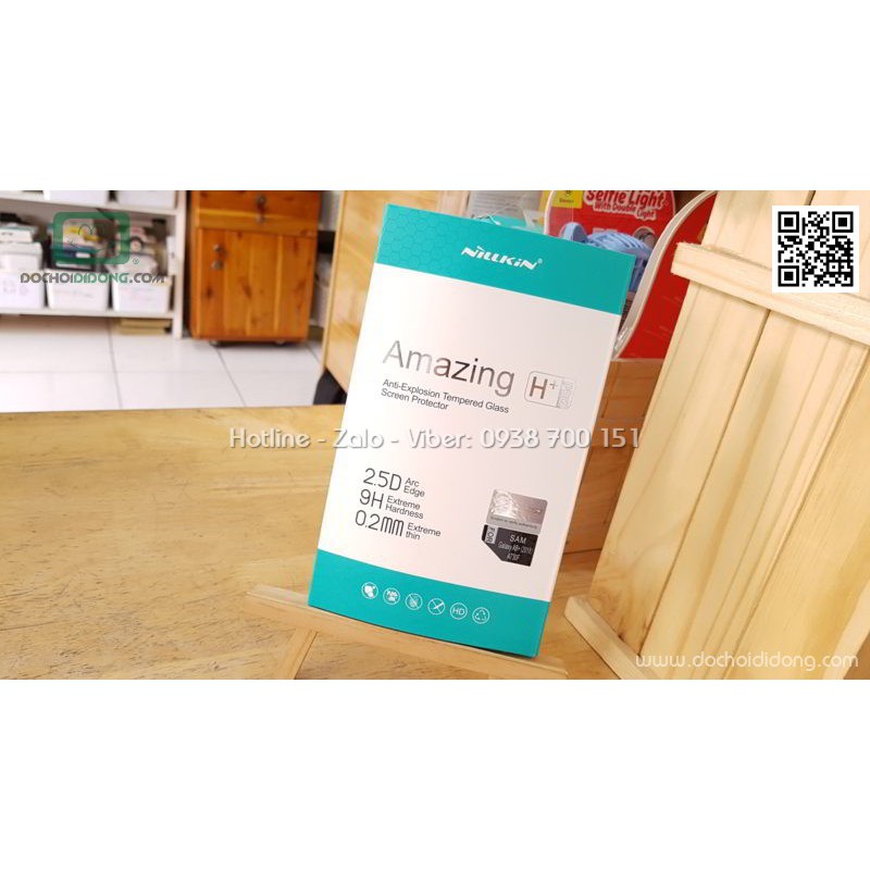 Miếng dán cường lực Samsung A8 Plus 2018 Nillkin Amazing H+ Pro