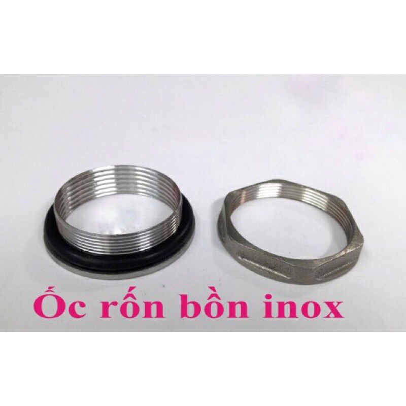 Ốc Rốn Bồn Téc Nước Inox 304 phi 27, 48