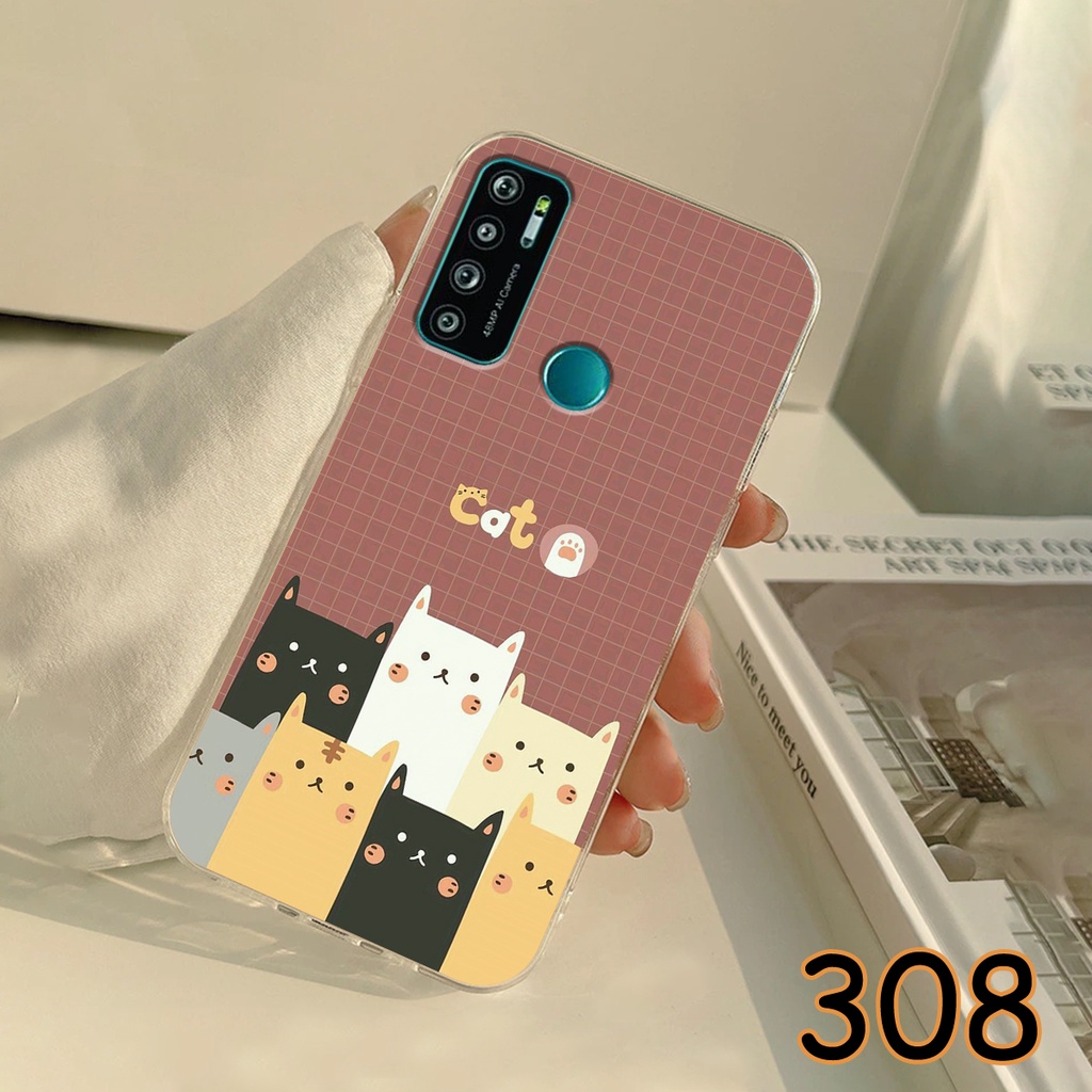Ốp Lưng Vsmart Live 4 - Vsmart Live in hình LoveCat - Chất liệu Silicon siêu bền