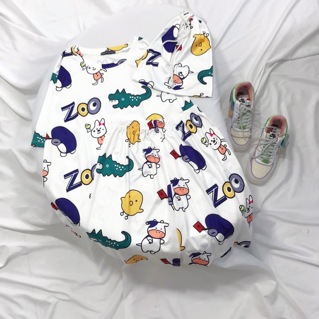 ĐỒ BỘ THÁI THUN LẠNH HOẠT HÌNH XINH XẮN CUTE | BigBuy360 - bigbuy360.vn
