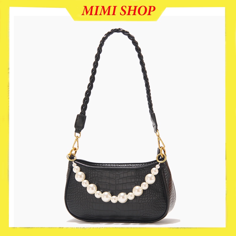 Túi xách nữ đeo vai chất liệu da bóng form chắc chắn - Mimi shop