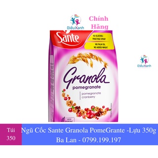 Ngũ Cốc Dinh Dưỡng SANTE GRANOLA POMEGRANATE - Lựu & Nam Việt Quất - Nhập Khẩu Ba Lan