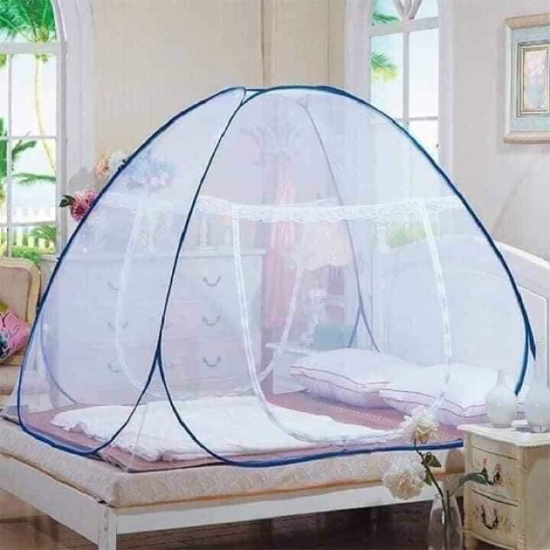 ⚡Màn chụp tự bung⚡ Mùng chụp gấp gọn đủ kích thước 1m2/1m6/1m8/2m2 - Hàng Việt Nam chất lượng ca0