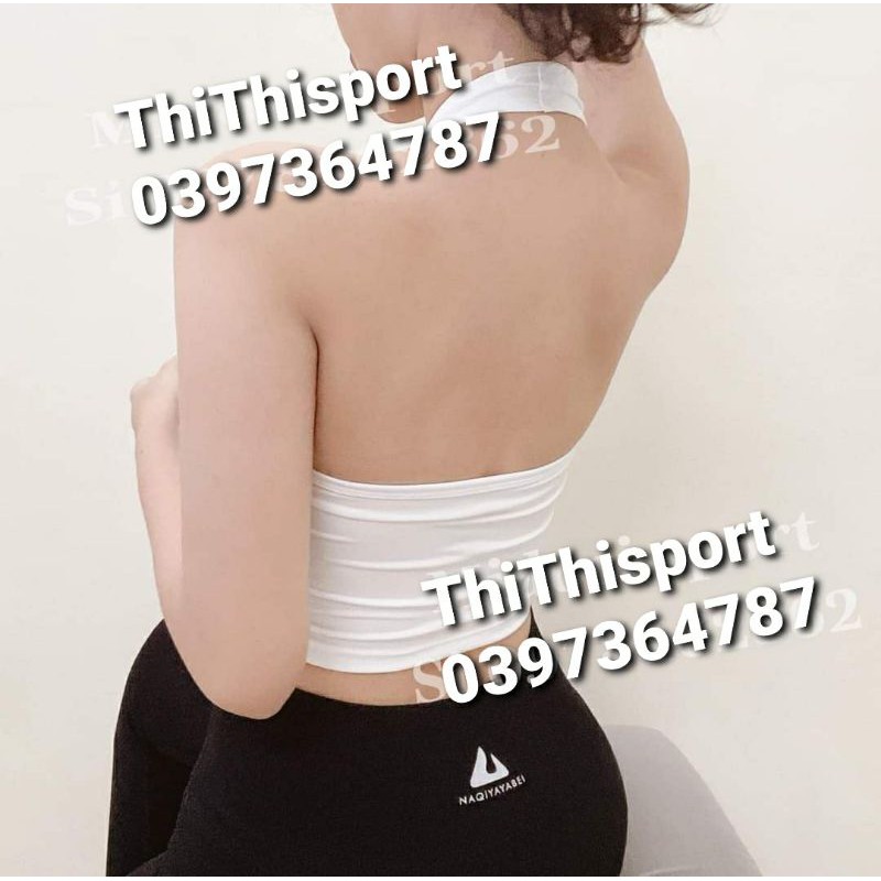 Áo Bra Yếm Vạt Hở Lưng Sexy Thời Trang Tập Gym Co Giãn, Thấm Hút Tốt TẶNG KÈM MÚT NGỰC TRÒN