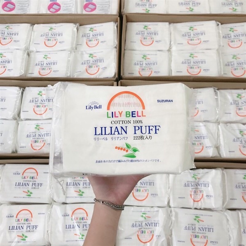 Bông tẩy trang Lily Bell Lilian Puff 128 miếng