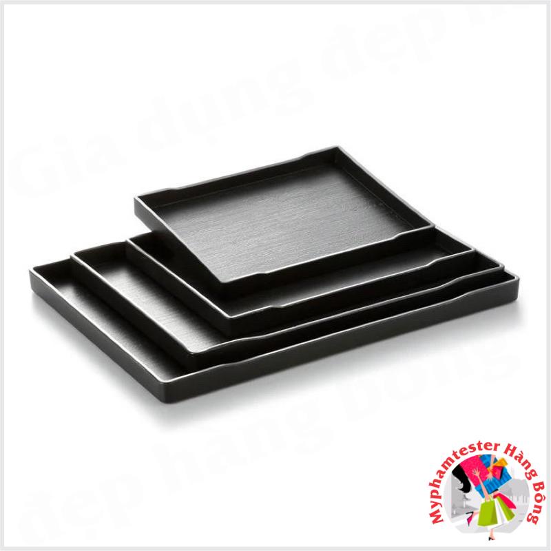 Khay phíp Melamine có vân giả gỗ chống trượt Loại 1