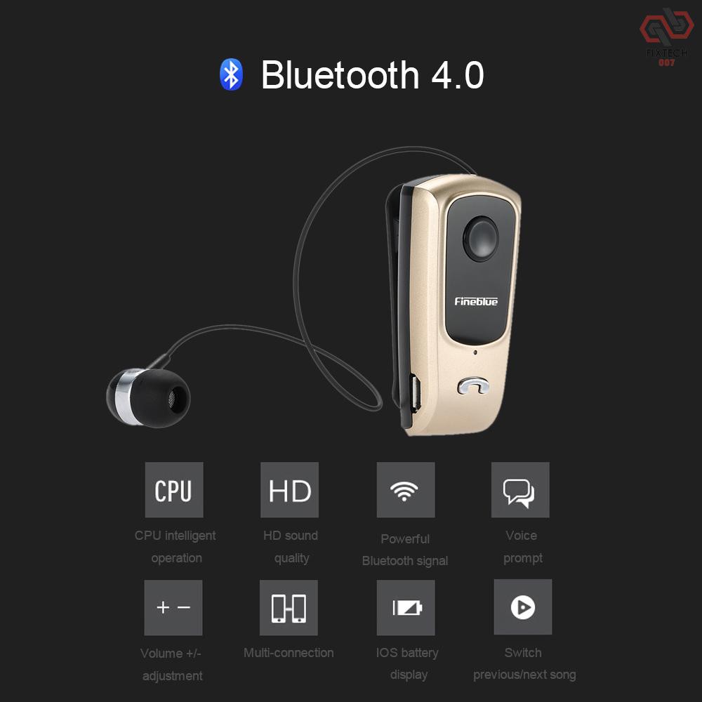 Tai Nghe Fineblue F920 Bluetooth 4.0 Không Dây Có Kẹp Gắn Tiện Dụng Cho Iphone 6s 6 Plus S6 S5 Note 5 Htc Tablet Pc Laptop