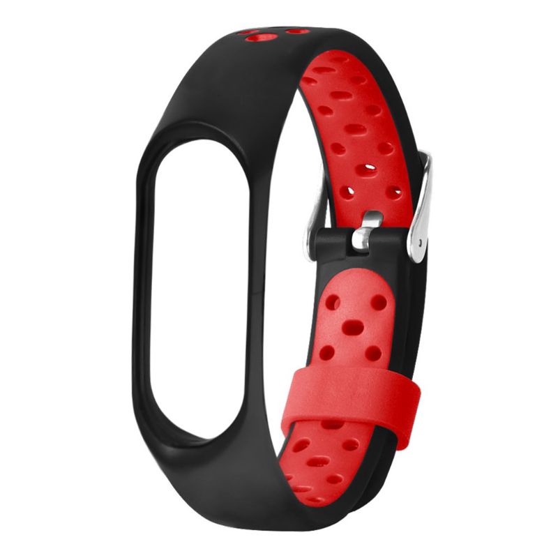 Dây Đeo Thay Thế Chất Liệu Silicon Màu Trơn Cho Xiaomi Mi Band 3 / 4 / 5