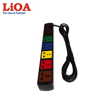 Ổ cắm kéo dài đa năng 6 ổ cắm LiOA 6DN2.32N-6DN2.52N