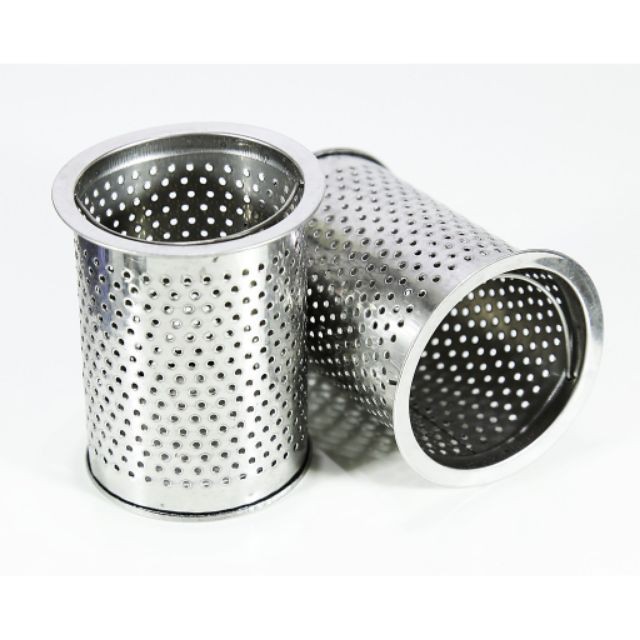 GIỎ LỌC RÁC INOX BỒN RỬA BÁT ( KÈM NẮP )