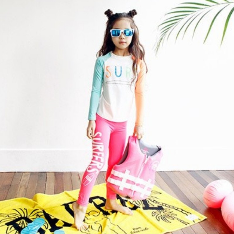 Đồ bơi bé gái mẫu Lovely Princess/Surf đồ bơi cho bé từ 1-12 tuổi mẫu dài tay chống nắng giữ nhiệt