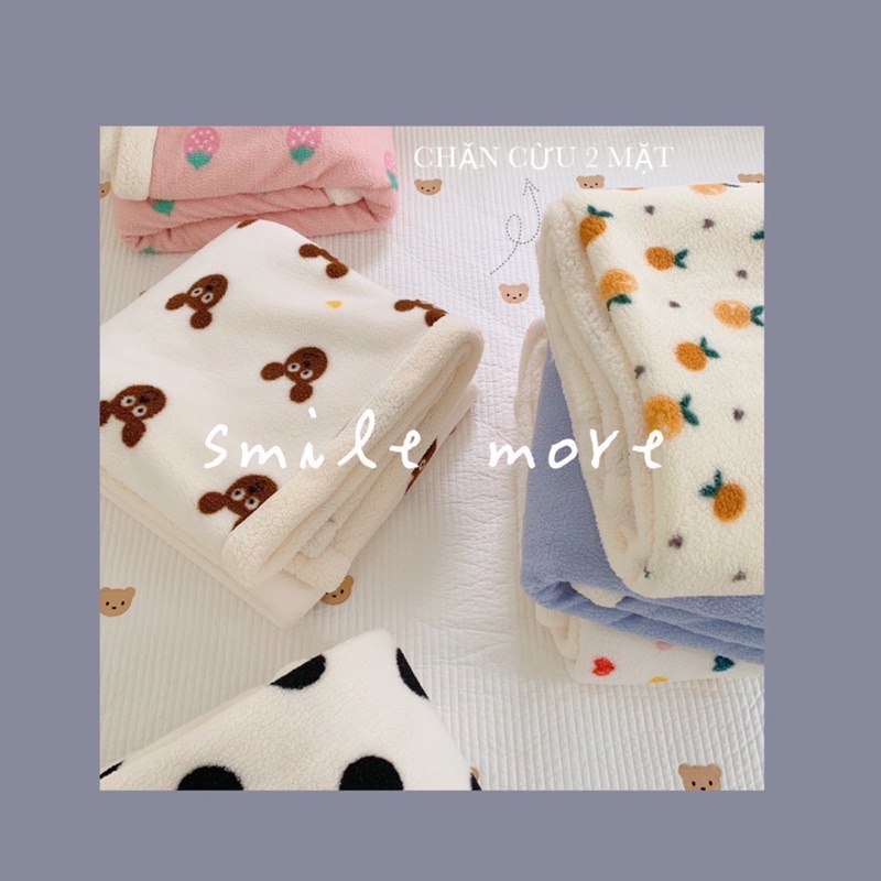 Chăn Lông Cừu Ấm Áp Cho Mùa Đông Nhiều Hoạ Tiết Dễ Thương _ shinbedding