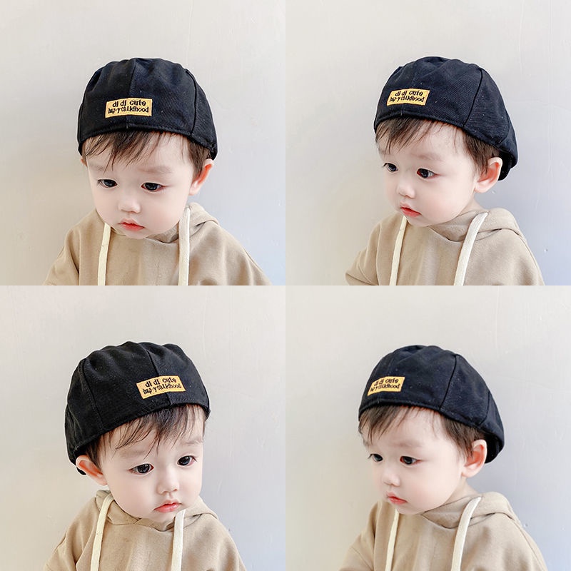 Nón Beret Mỏng Dễ Thương Thời Trang Xuân Thu Cho Bé Trai Và Gái