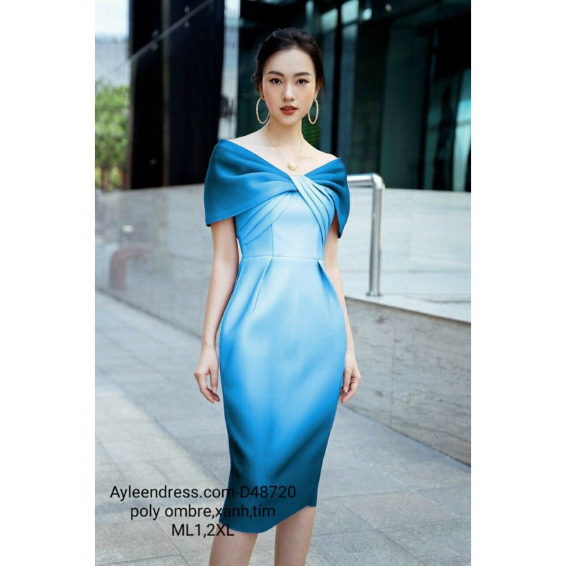 Đầm body ombre trễ vai trẻ trung