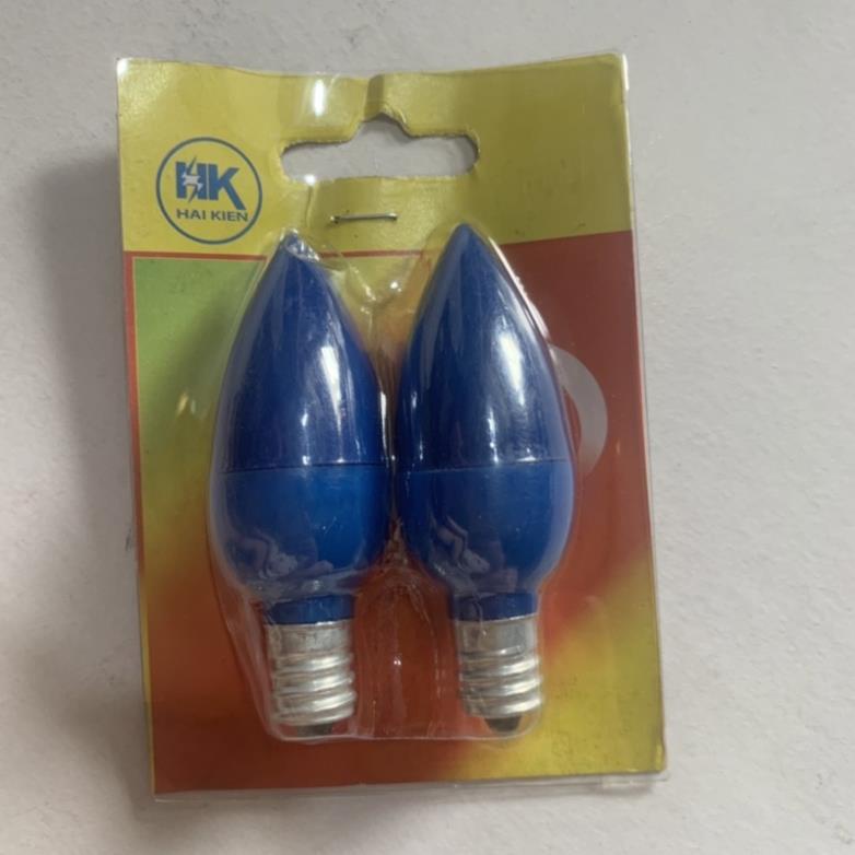 Bóng đèn led 02 quả nhót, đèn trái ớt bàn thờ đèn ngủ 1W có đui đèn Hai Kien. Hakhanhelec