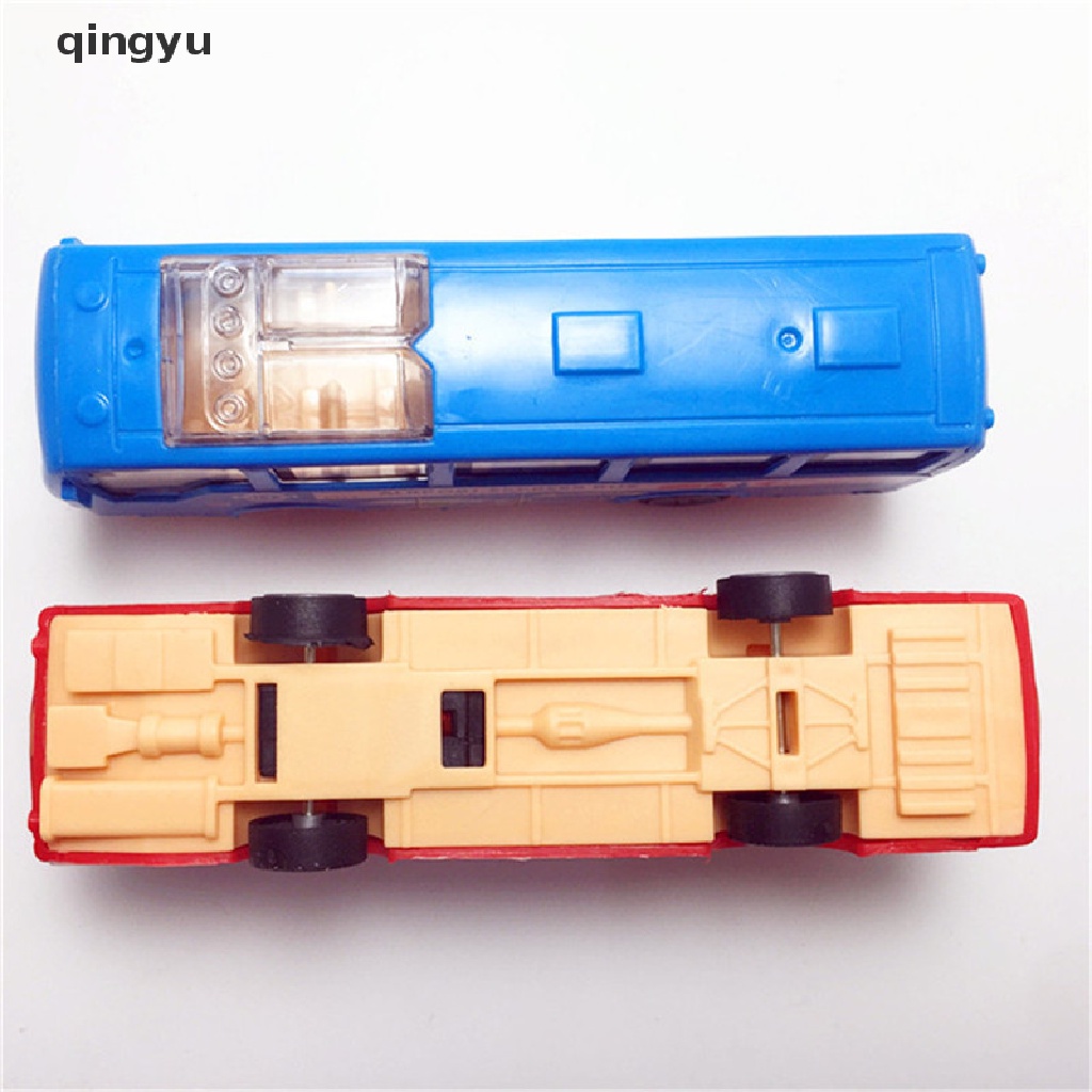 Qingyu Mô Hình Xe Buýt Hoạt Hình Bằng Nhựa Đồ Chơi Cho Trẻ Em