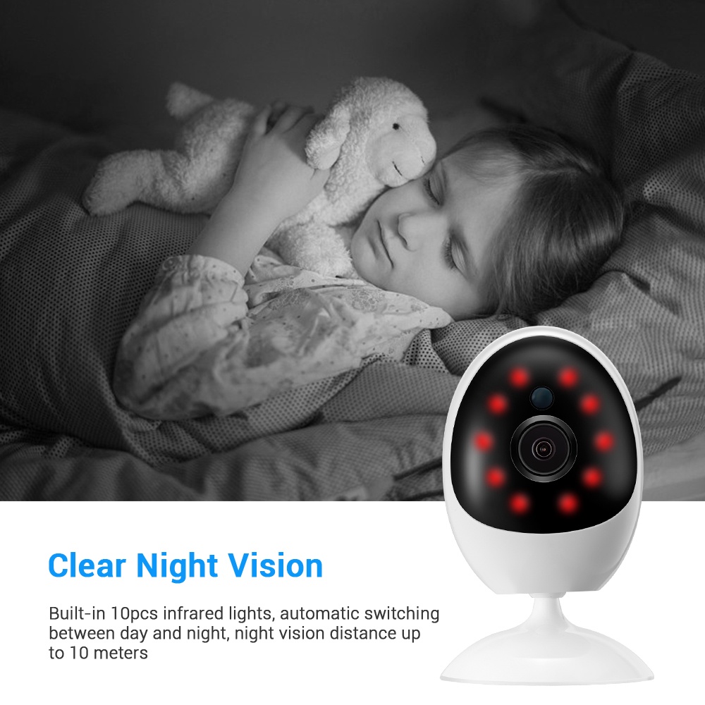 Camera IP Wifi HAMROL 1080P 180 độ° camera giám sát an ninh CCTV có tầm nhìn đêm IR chuyên dụng