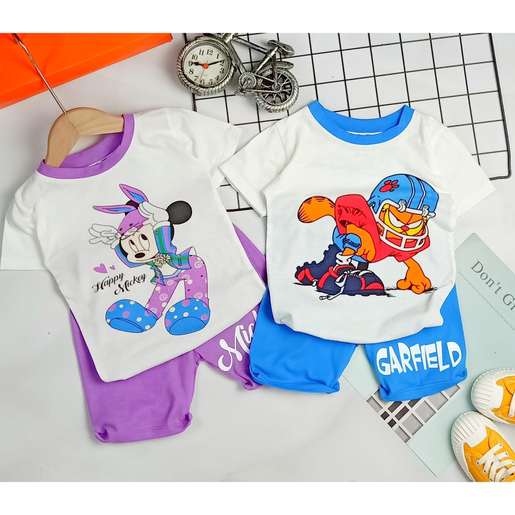 Đồ bộ đùi ngố bé gái size đại cotton thấm hút mồ hôi tốt JENNIE KIDS J403