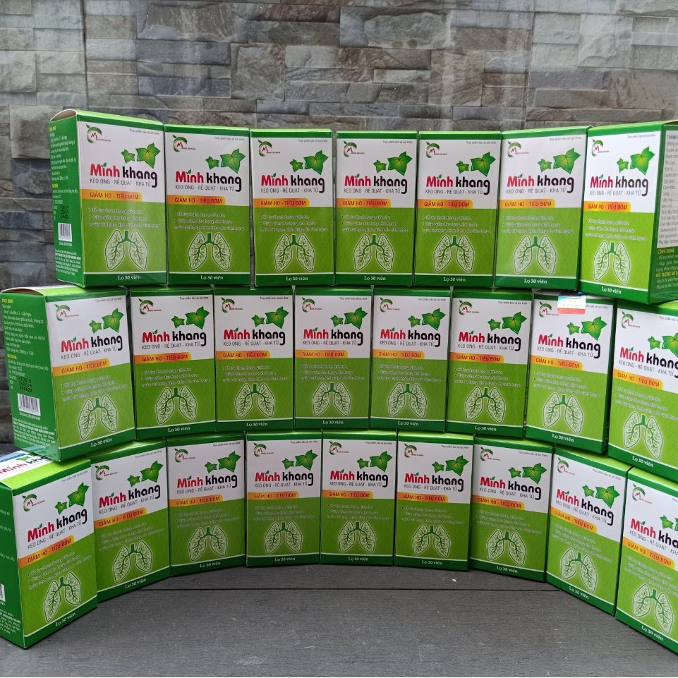Viên ngậm ho Minh khang - Hỗ trợ giảm ho, đau họng
