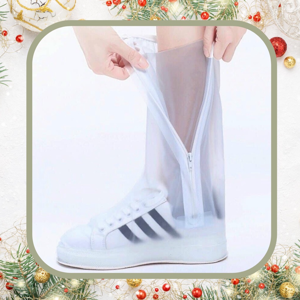 Ủng bọc giày cổ cao đi mưa, ủng đi mưa cao cổ lội nước siêu bền chống nước tốt giá siêu rẻ