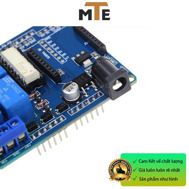 Module relay 4 kênh shield v1.0 mở rộng cho Arduino UNO