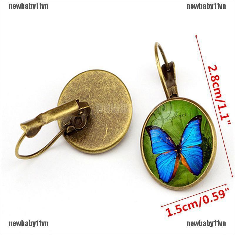 Khuyên Tai Nữ Trang Dáng Tròn Tạo Hình Bông Hoa Đính Đá Pha Lê Thời Trang