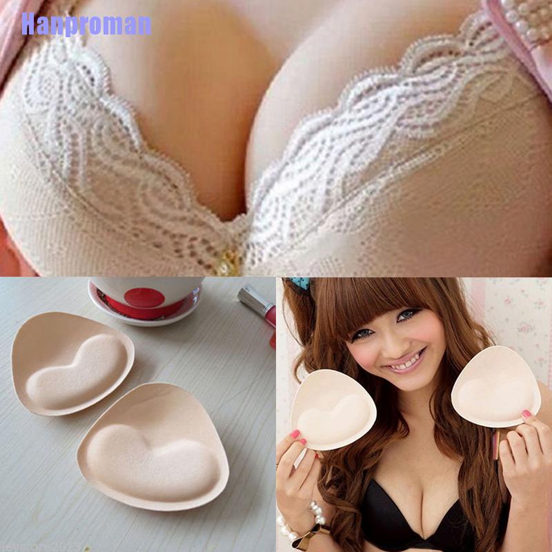 Hm> Lady Sexy Triangle Bikini Insert Push Up Padded Breast Enhancer Bra Super Boost