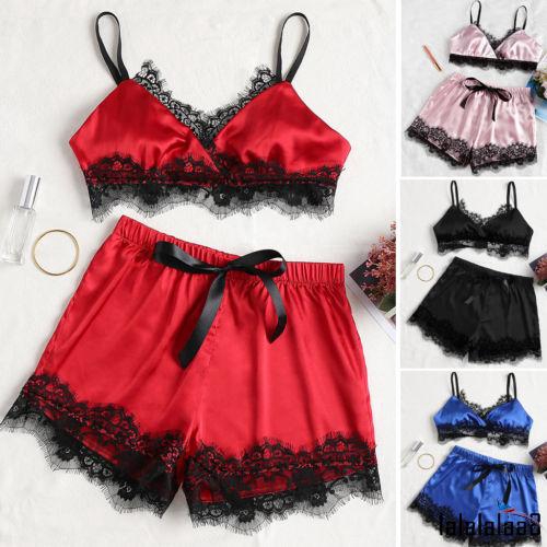 Bộ đồ ngủ phối ren quyến rũ cho nữ | BigBuy360 - bigbuy360.vn