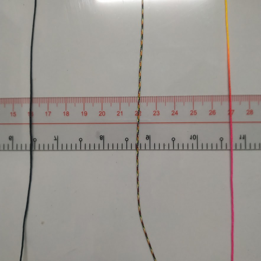 10m dây dù 0.8-1.0mm làm vòng tay nhiều màu