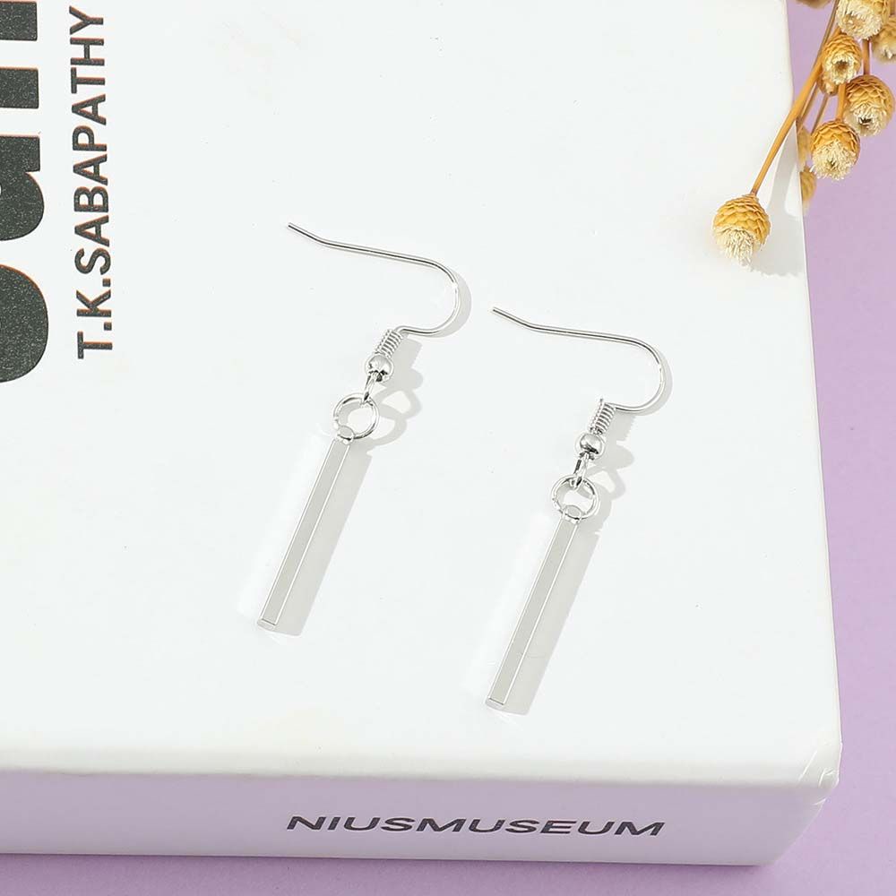 Bông tai bằng thép không gỉ hình chữ nhật in họa tiết anime Tokyo Revengers thời trang cho nam và nữ