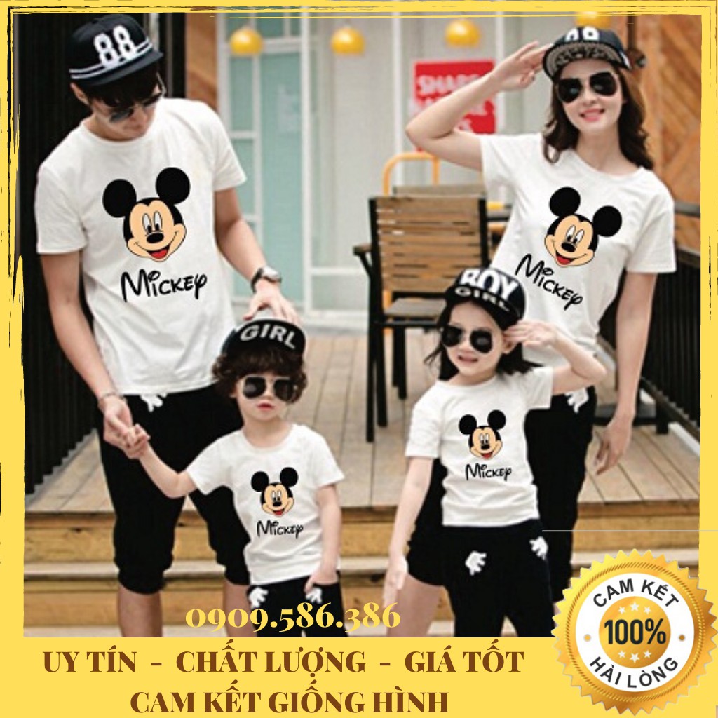 Áo Gia Đình ❤️ FREE SHIP ❤️ Áo Thun Mickey Đủ Size Cực Hot 🌟🌟🌟🌟🌟