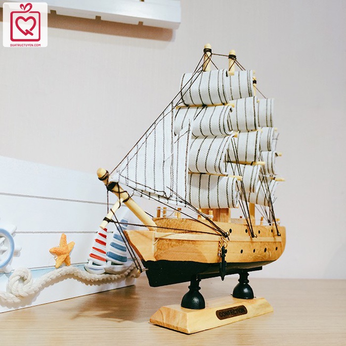 Mô hình thuyền buồm 20C3 - 20cm - Quà tặng sinh nhật, tặng bạn trai, bạn gái, người yêu
