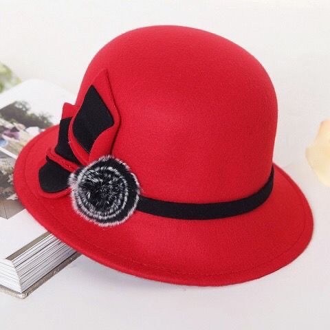 Mũ Nồi Vải Len Dày Dặn in Họa Tiết Thời Trang Thu Đông Dành Cho Phụ Nữ Trung Niên 6050