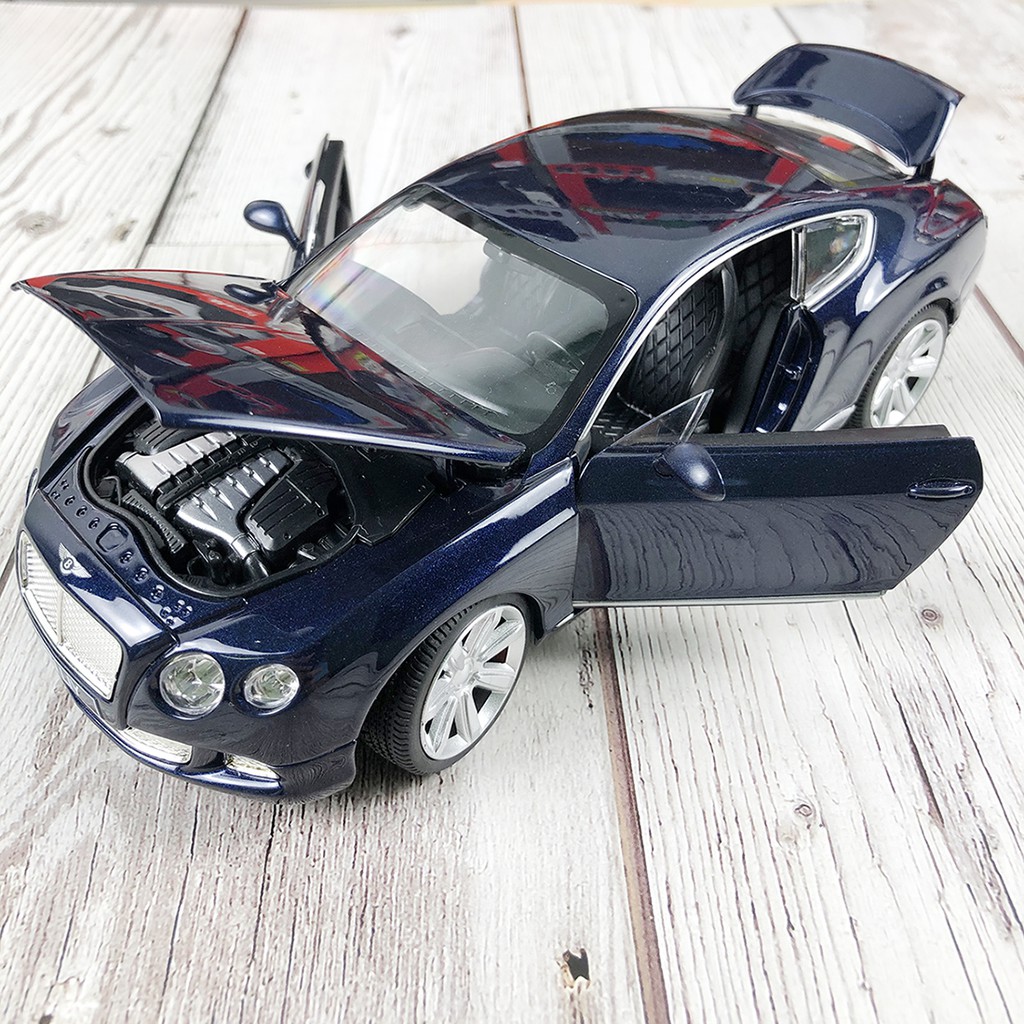 Xe mô hình Bentley Continent GT 2 siêu sang  tỉ lệ 1:24 2  cửa, bánh xe đánh lái được, chất liệu hợp kim