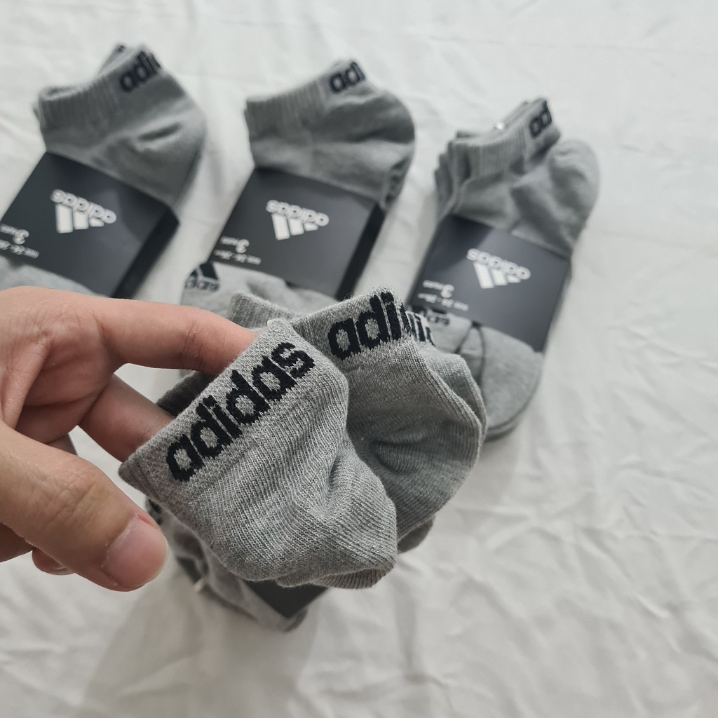 Combo 3 Pack 3 đôi tất thể thao das cổ ngắn ( 3 Xám 3 Đen 3 Trắng ) - Free ship + Quà tặng Loved socks by TatsTats.vn