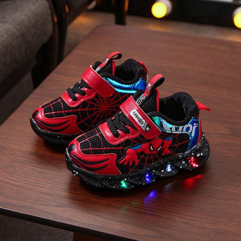 Giày Thể Thao Đế Có Đèn Led Phát Sáng Thời Trang Cho Bé Trai