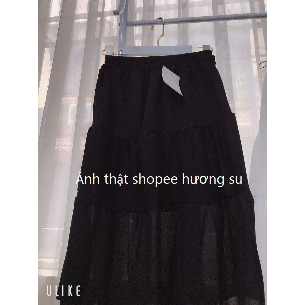 Chân Váy 3 Tầng Voan Lụa basic 2 lớp -HươngSu (CV002) | BigBuy360 - bigbuy360.vn
