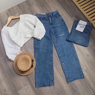 Quần Jeans Ống Suông Hot Teen
