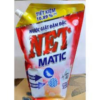 Nước giặt đậm đặc NET Matic hương nước hoa thiên nhiên túi 2,4kg