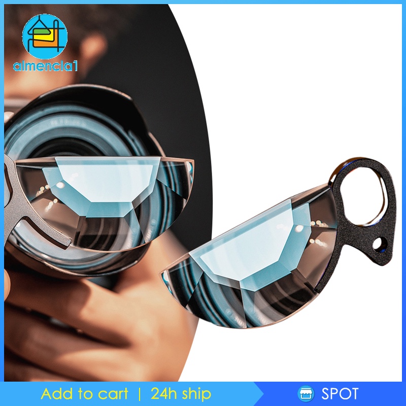 Semicircle Kaleidoscope Camera Lens Filter Optical Glass Prism Photographic