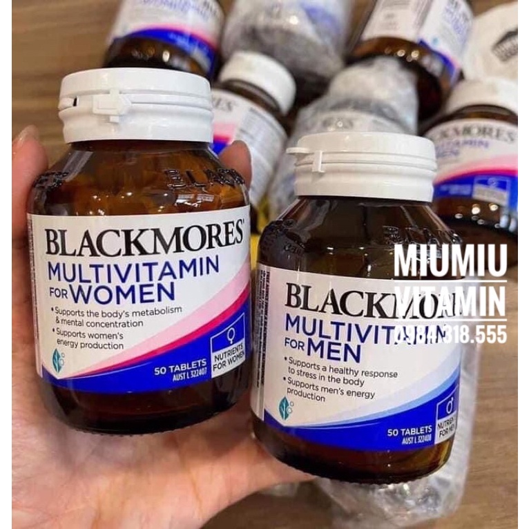 Vitamin Tổng Hợp Blackmores For Men/Women Multivitamin viên uống vitamin tổng hợp cho nam và nữ