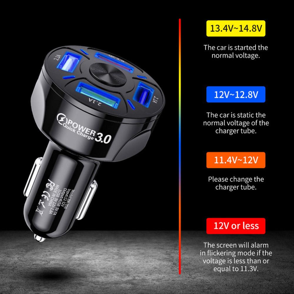 GOGOUP Củ Sạc Điện Thoại Nhanh QC 3.0 Cho Xe Hơi