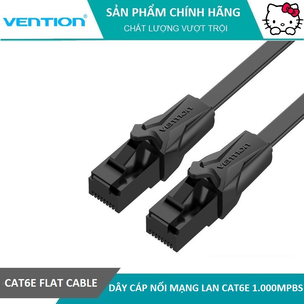 ★Chính hãng Vention★ Dây cáp nối mạng Lan Erthernet CAT6e ★ 2 đầu RJ45 đúc sẵn từ 1m đến 10m