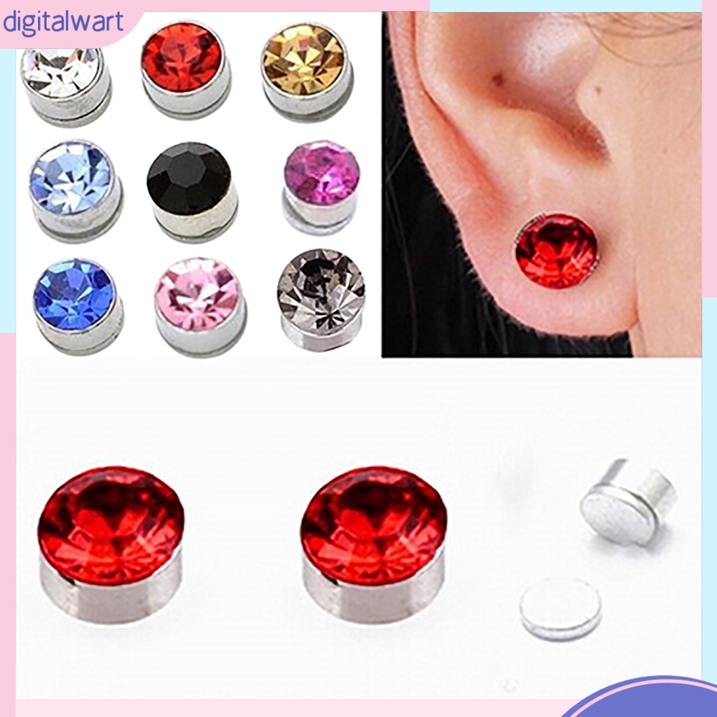 Dg✌❤ 1 Cặp Bông Tai Nam Châm Thời Trang Nữ