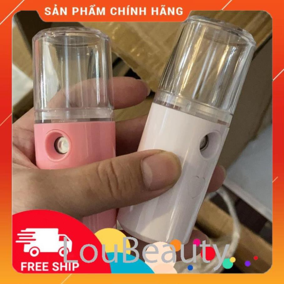 FS Máy Phun Sương Cầm Tay Xịt Khoáng MINI NANO Chính Hãng - Bản Full Phụ Kiện Cáp Sạc