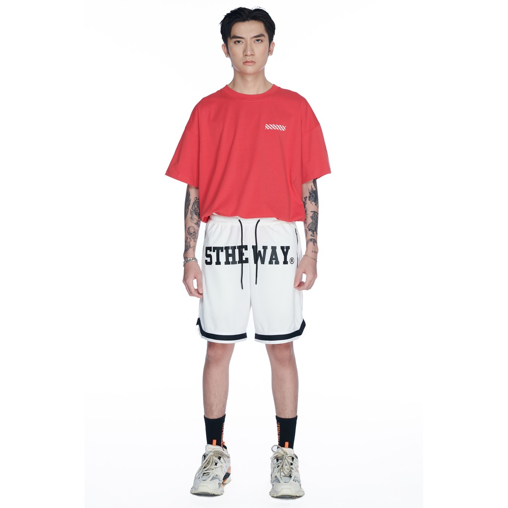 [Mã FAMALLT5 giảm 15% đơn 150K] 5THEWAY® BASKETBALL MESH SHORT™ in WHITE aka Quần short Trắng