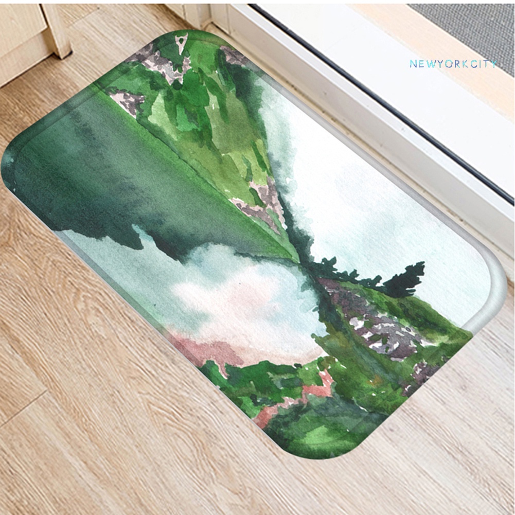 Thảm lót cửa chùi chân Chống Trượt Hình Ngọn Núi