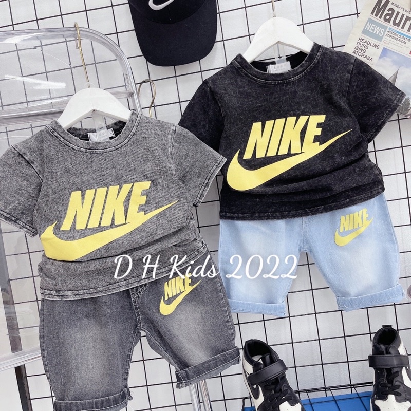 bộ ni ke quần bò xịn cho bé trai (hàng shop )