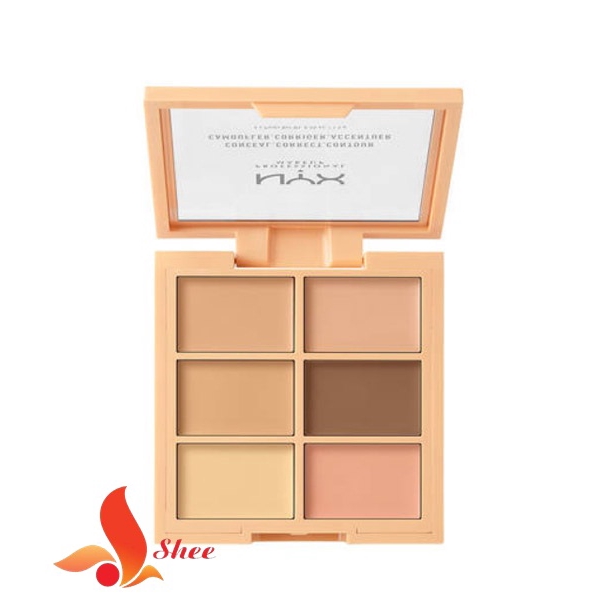 BẢNGTẠO KHỐI NYX CONCEAL CORRECT CONTOUR (3CP) PALETTE 6 MÀU