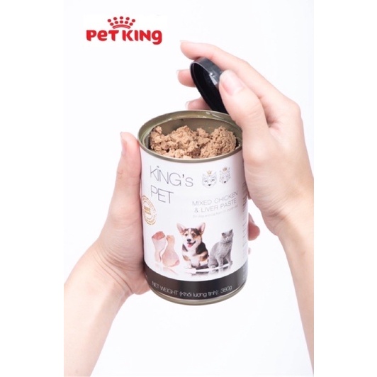 [Mã 253FMCGSALE giảm 8% tối đa 100K đơn 500K] [SIÊU RẺ]6 lon Pate King’s Pet 4 vị Thơm Ngon vạn Chó Mèo MÊ